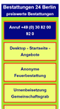 Mobile Screenshot of bestattungen-24-berlin.de