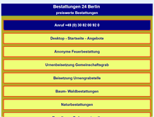 Tablet Screenshot of bestattungen-24-berlin.de